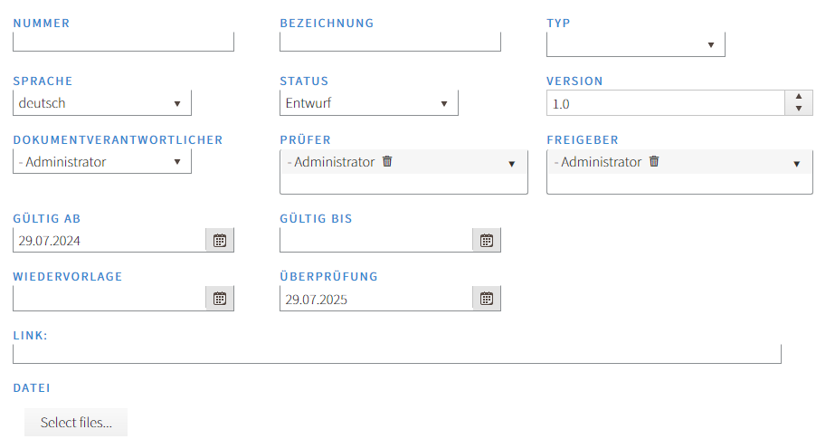 Metadaten Dokumentenmanagement Software